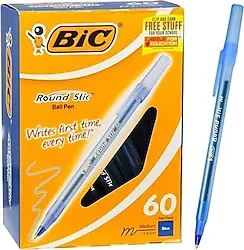 Bic Round Stic 60'lı Tükenmez Kalem Mavi