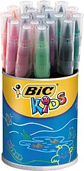 Bic Visa Kavanoz 18'li Fırça Uçlu Keçeli Kalem Seti