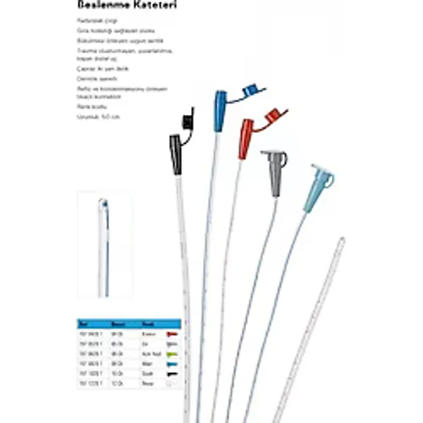 Bıçakçılar Beslenme Kateteri-Feeding Sonda 10 Adet No 5 Gri