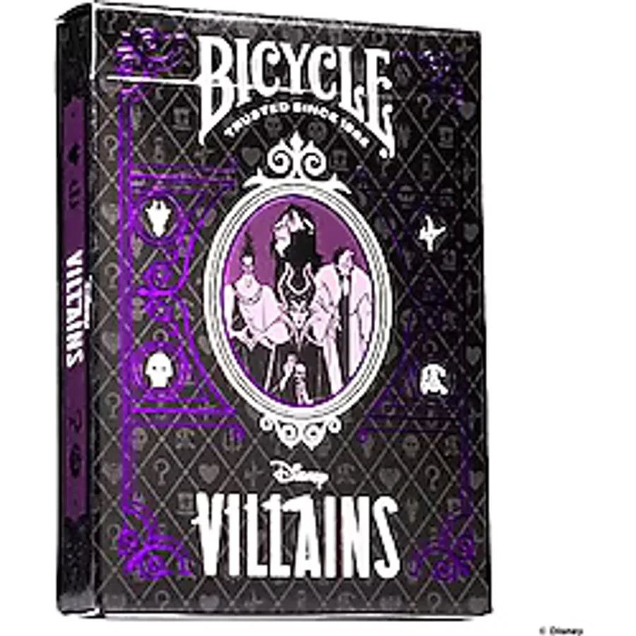 Bicycle Disney Villains Oyun Kartları - Yeşil veya Mor