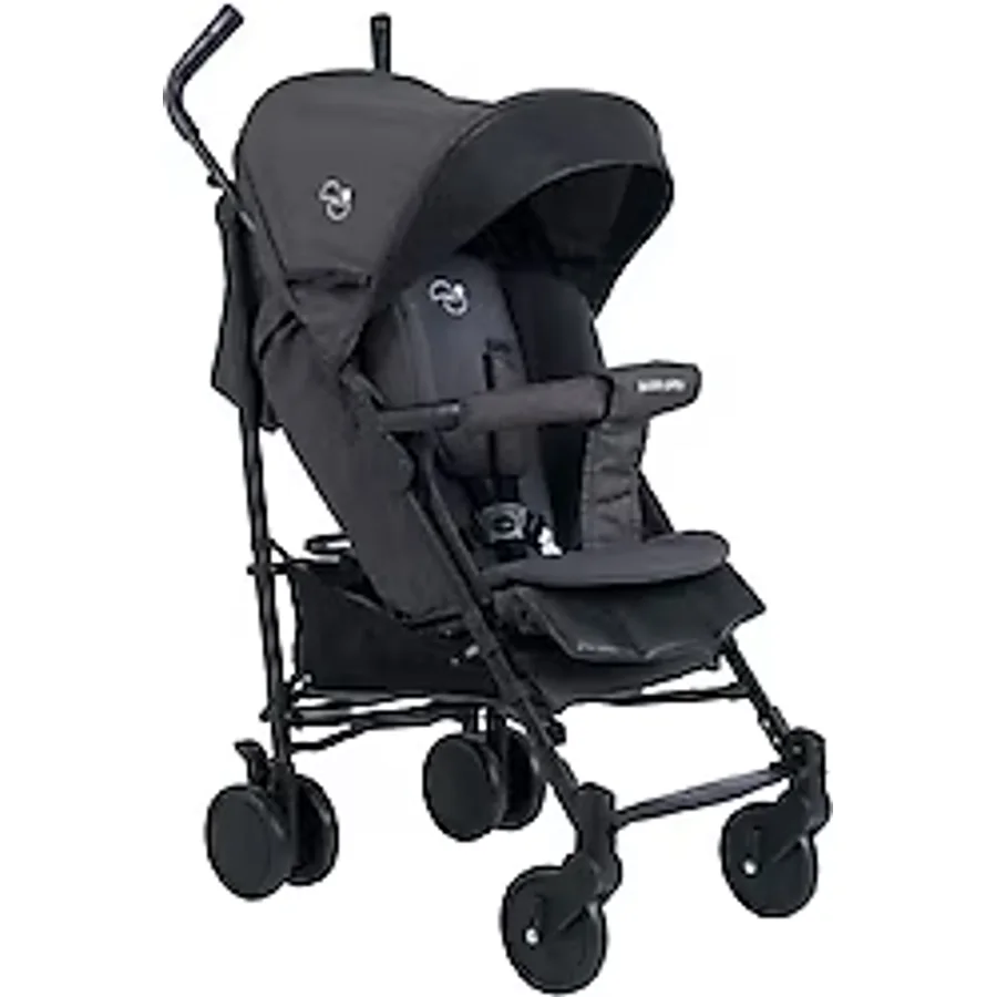 Biddy Pitty Picco Dark Grey Melange Tam Yatar Baston Bebek Arabası