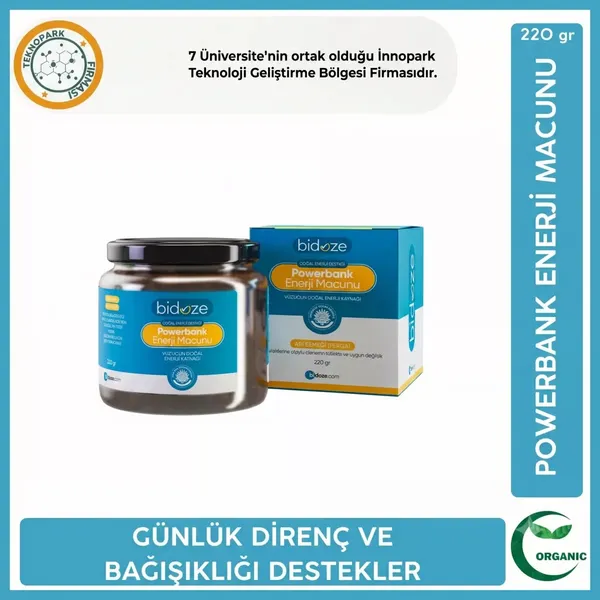 Bidoze Powerbank Enerji Macunu 220 Gr. Arı Ekmeği, Ginseng & Arı Sütü Içerikli Doğal Enerji Macunu