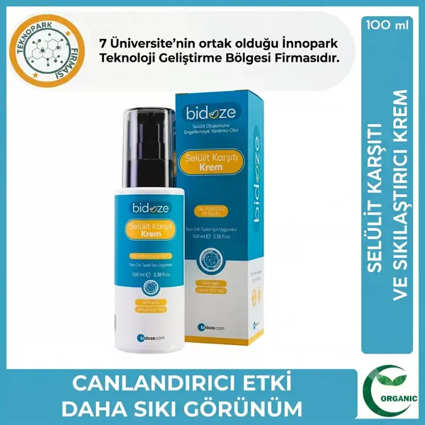 Bidoze Selülit Karşıtı ve Sıkılaştırıcı Vücut Kremi 100 Ml.