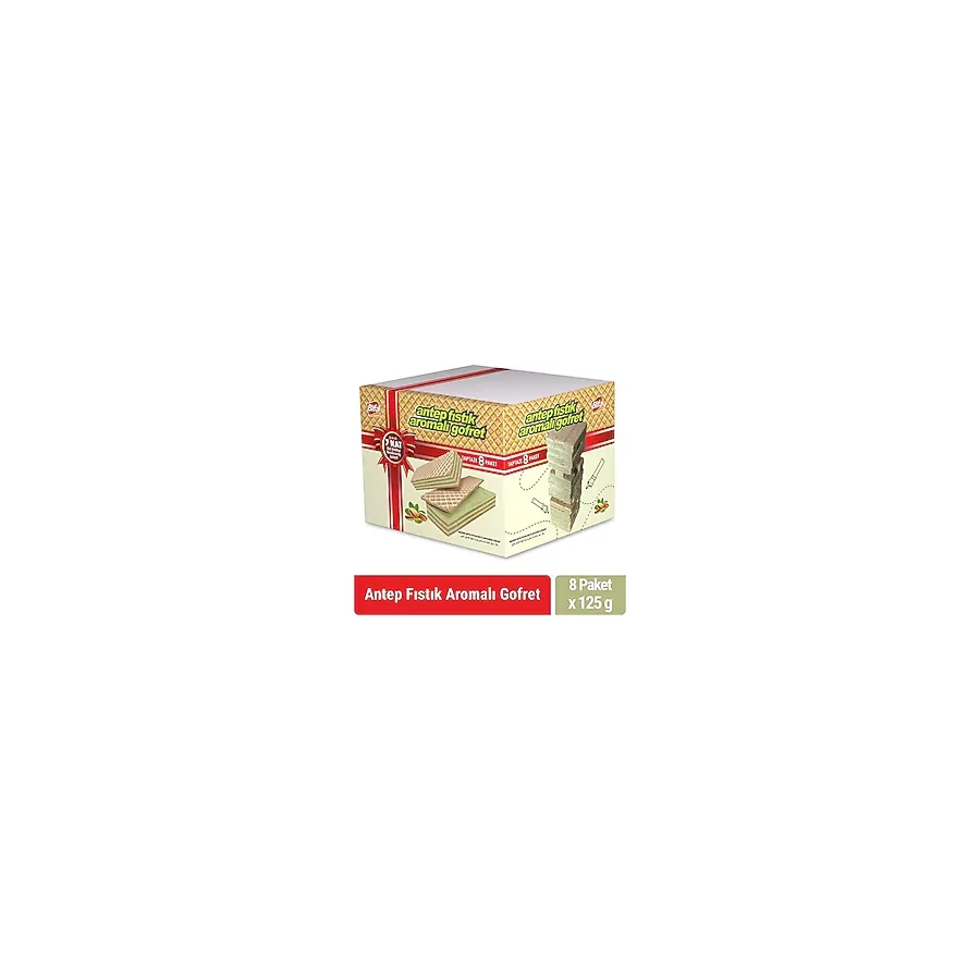 Bifa Antep Fıstık Aromalı Kremalı Gofret 1 kg