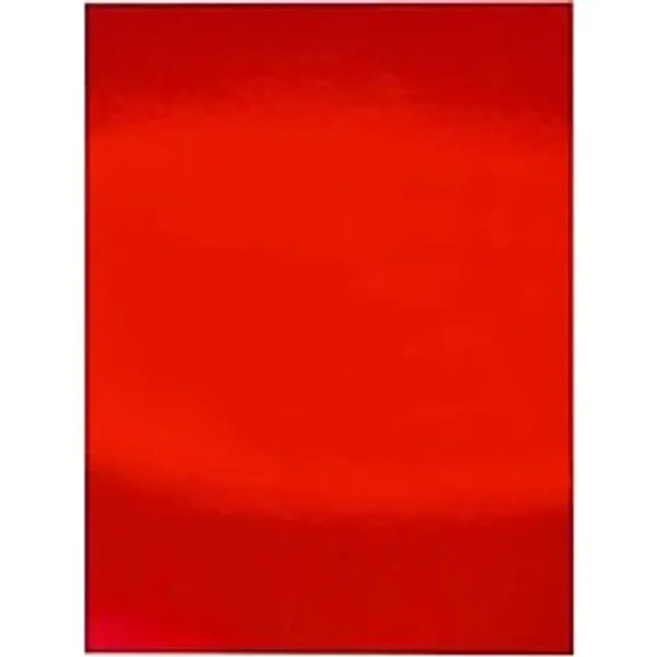 BİGİBU Aynalı Metalik Metalize Fon Kartonu Kırmızı 50x70cm 10 Adet (Tek Renk) 1996382889531