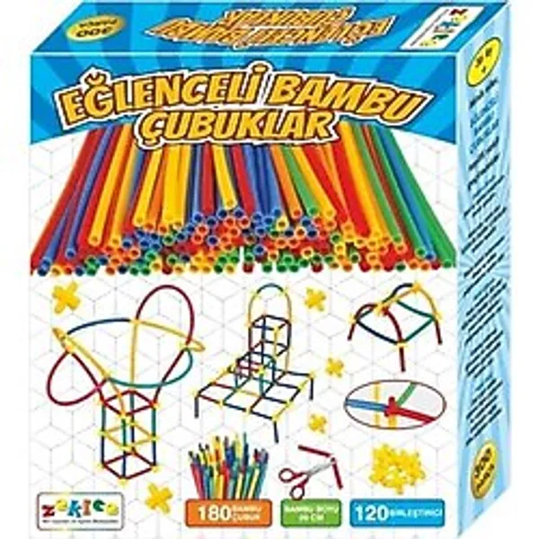 BİGİBU Zekice Eğlenceli Bambu Çubukları 300 Parça Kutu Oyunu 590663