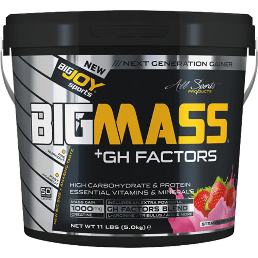 BigJoy Bigmass GH Factors Karbonhidrat Tozu 5000 gr Çilekli