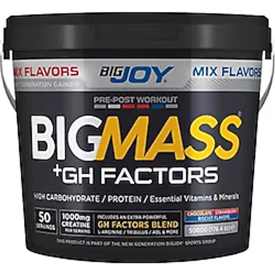 Bigjoy BigMass GH Factors Karbonhidrat Tozu 5000gr - Mix Aromalı