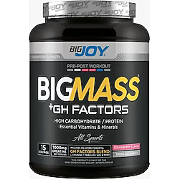 Bigjoy Sports Bigmass Gh Factors Mass Gainer 1500gr Çilek 15 Servis-karbonhidrat Tozu-protein-gainer