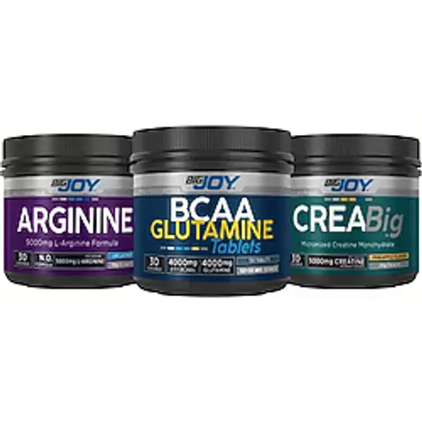 Bigjoy Sports Creabig( Kreatin ) Ananas 210gr +Arginine(Arjinin ) 150gr +Bcaa+glutamine 150 tablet