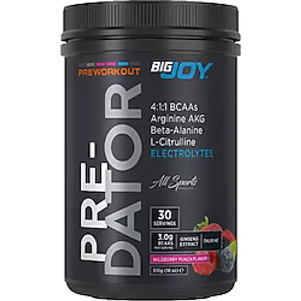 Bigjoy Sports Predator Pre-Workout Orman Meyve Aromalı 510g Preworkout Güç Ve Performans Aminoasit