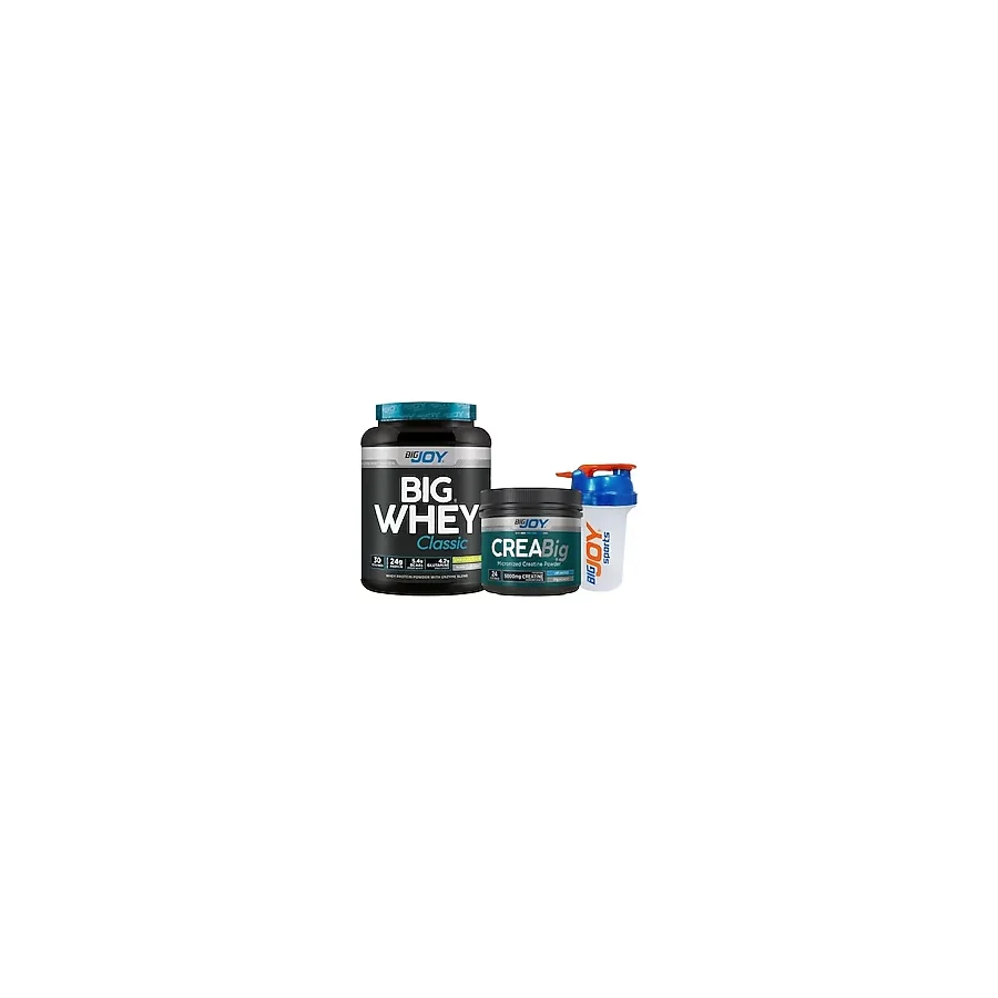 Bigjoy Sports WHEY PROTEİN Big Whey Classic Çikolata Aromalı Protein Tozu 1020 gr + Creabig KREATİN 120gr Creatine