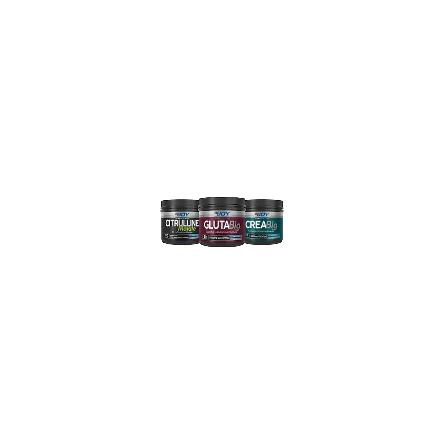 Bigjoy Vitamins Citrulline( Sitrulin ) Malate 150gr Creabig( Kreatin ) 120gr (AROMASİZ) Glutamin 150gr
