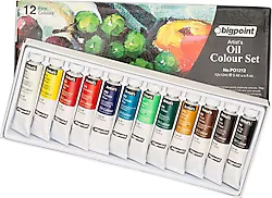 Bigpoint 12 ml 12 Renk Tüp Yağlı Boya Seti
