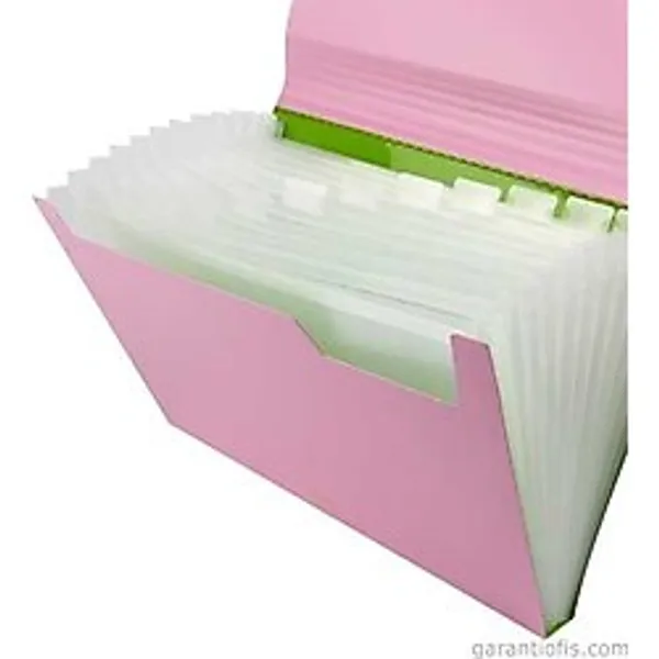 Bigpoint 13 Cepli Körüklü Dosya A4 (BP-265 Pembe)