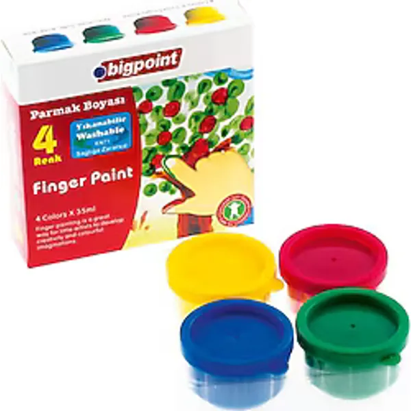 Bigpoint 35 ml 4'lü Parmak Boyası