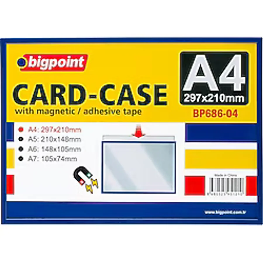 Bigpoint A4 Mıknatıslı(Magnetic) Afiş Muhafaza Kabı X 5 Adet