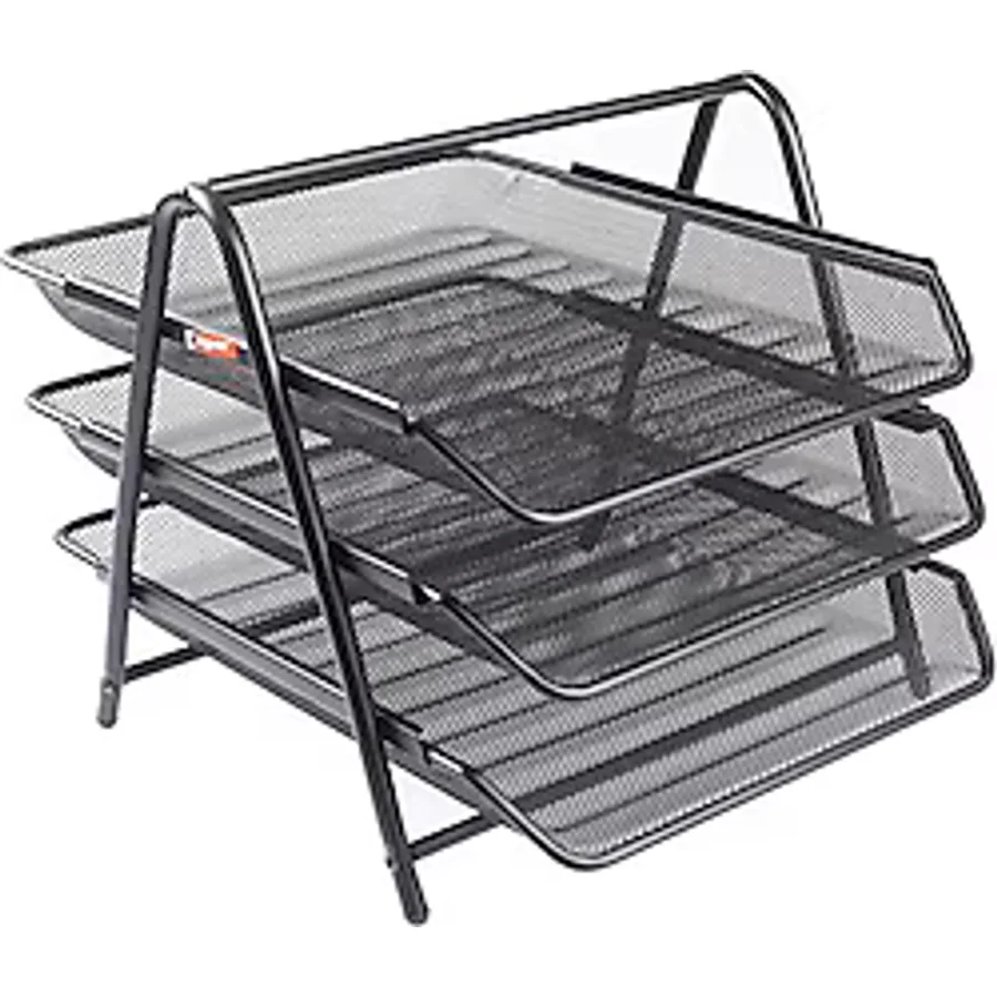 Bigpoint BP413 3'lü Sabit Metal Evrak Rafı