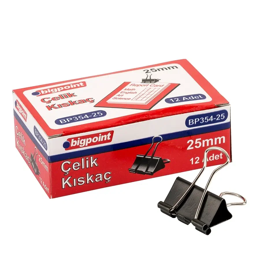 Bigpoint Çelik Kıskaç 25 Mm X 12 Düzine