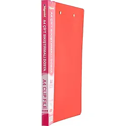 Bigpoint Çift Sıkıştırmalı Dosya A4 Mat Kırmızı