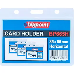 Bigpoint Çift Taraflı Pp Kart Kabı Yatay Şeffaf 85X55mm X 10 Adet