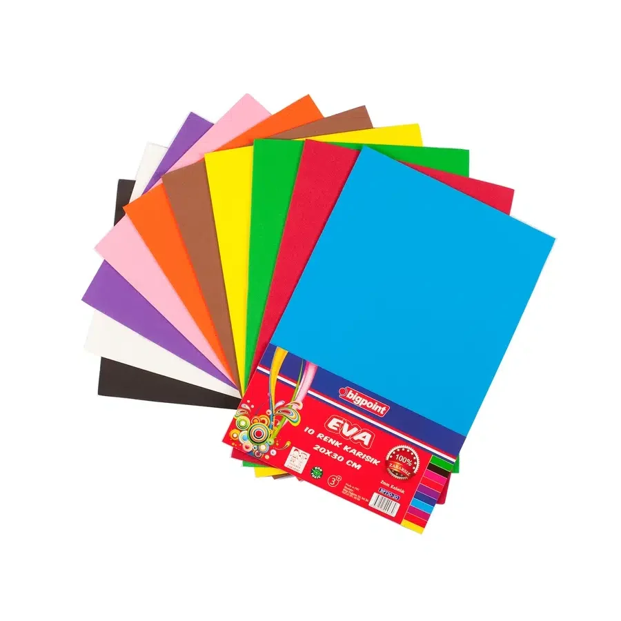 Bigpoint Eva 20X30cm Karışık 10 Renk 1.8Mm