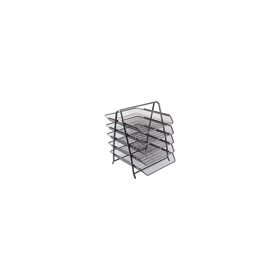 Bigpoint Evrak Rafı Metal 5 Li Bp415-95 Siyah Katlı Beşli