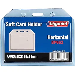 Bigpoint Kart Kabı Yatay Şeffaf 85X54MM