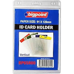Bigpoint Kart Poşeti Dikey Şeffaf 91x128mm
