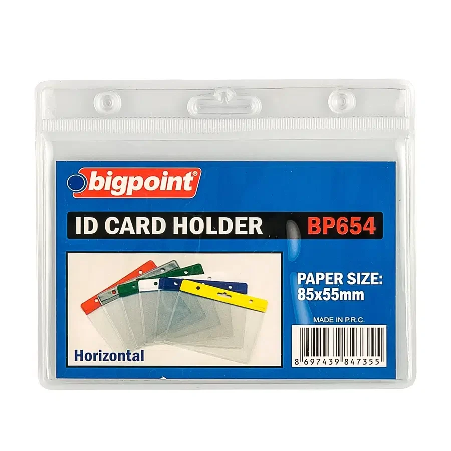 Bigpoint Kart Poşeti Yatay Şeffaf 85x55mm X 10 Adet