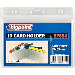 Bigpoint Kart Poşeti Yatay Şeffaf 85x55mm X 10 Adet