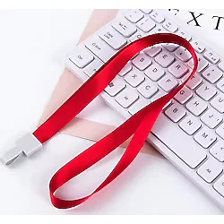 Bigpoint Klipsli Yaka İpi Kırmızı X 50 Adet
