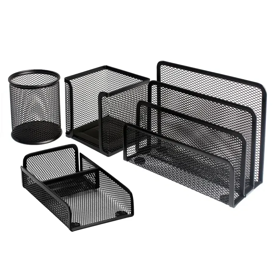Bigpoint Metal Perfore 4'lü Set Siyah