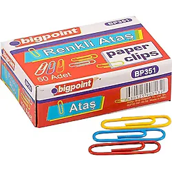 Bigpoint Renkli Ataş No:3 (28Mm) X 10 Adet