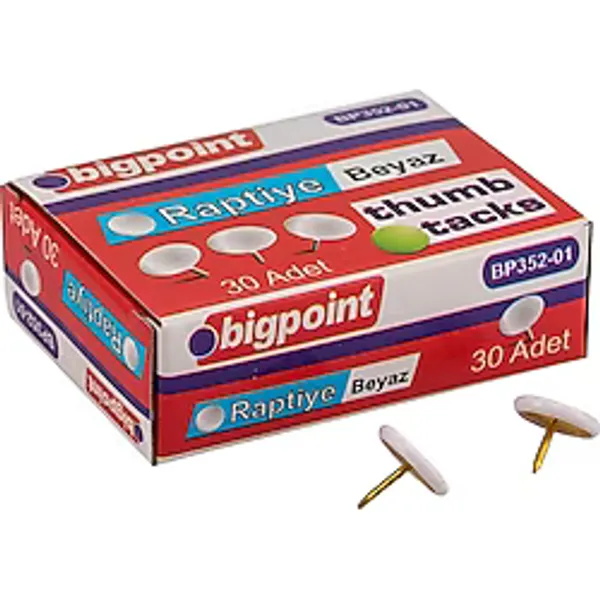 Bigpoint Renkli Raptiye Beyaz x 10 Adet