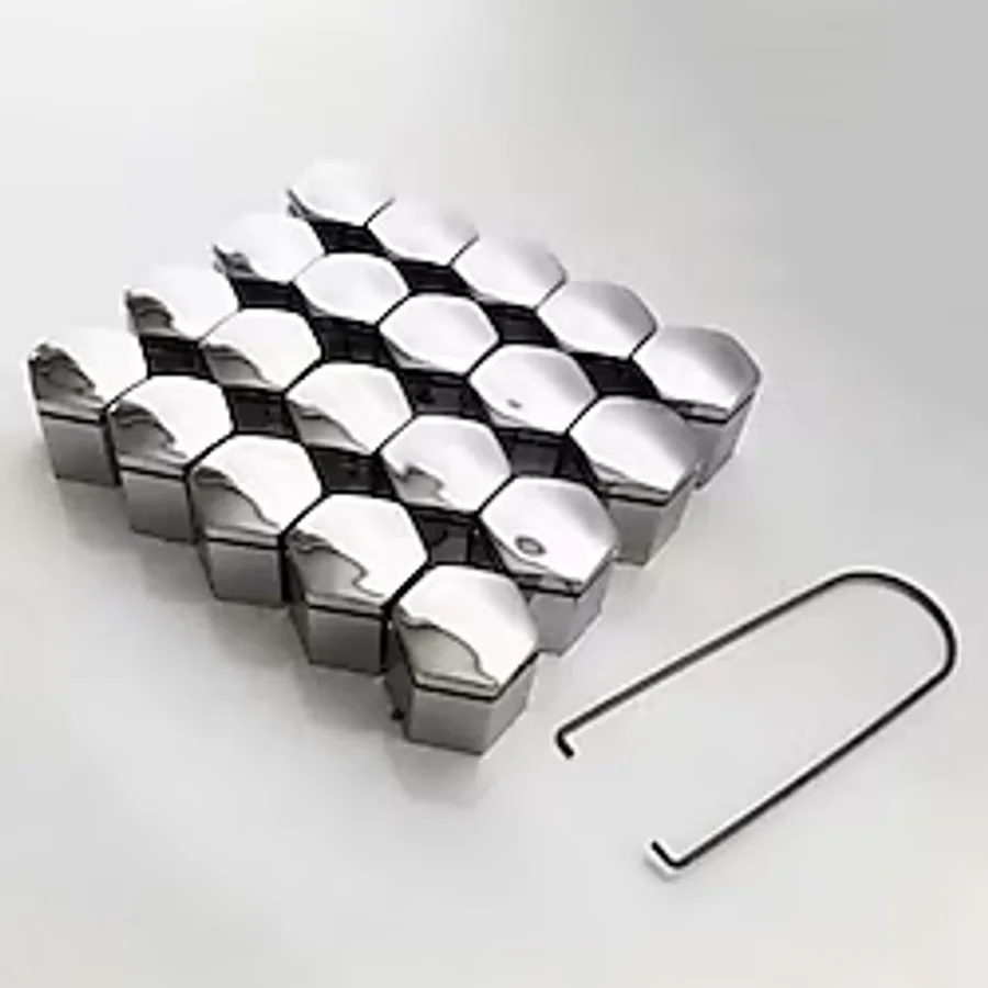 Bijon Kapağı Krom Efekt 17''mm Uyumlu 20li Set