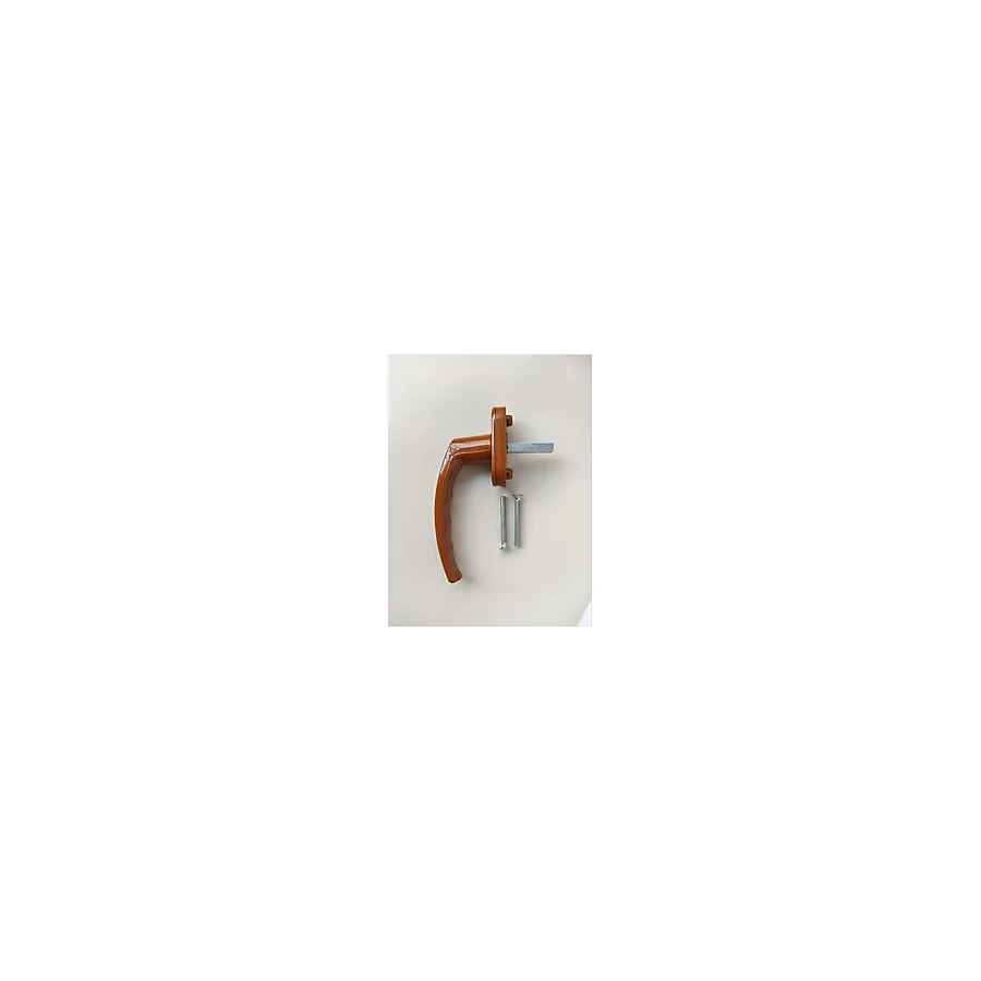 Bijutek Pvc Pimapen Pencere Kolu Balkon Sürme Kapı Kolu - Açık Kahverengi - 1 Adet