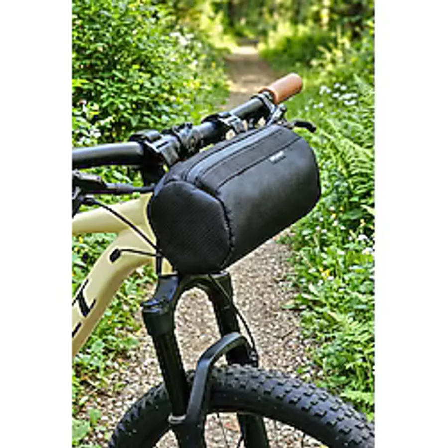 Bike And Art Elektrikli Bisiklet Gidon Termos Çantası Yalıtımlı Silindir Çanta 2.1l Hacim Su G Siyah