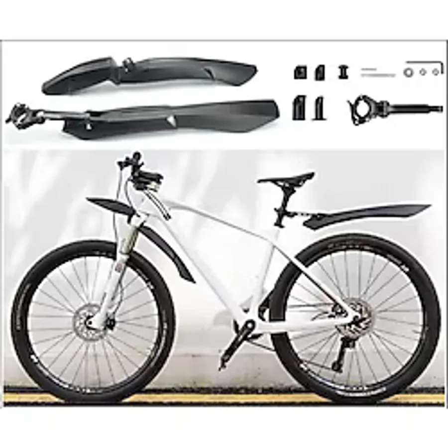 Bike Sky Briviga Çamurluk Set Fnd-387 Ön : 60x8.6cm Arka : 52.5x9cm Uygunluk : 24 Ve 29 Jant Uyumlu Siyah