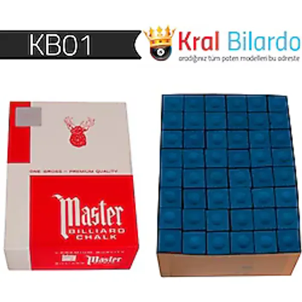 Bilardo Tebeşiri Master Gros Tebeşir 144'lü