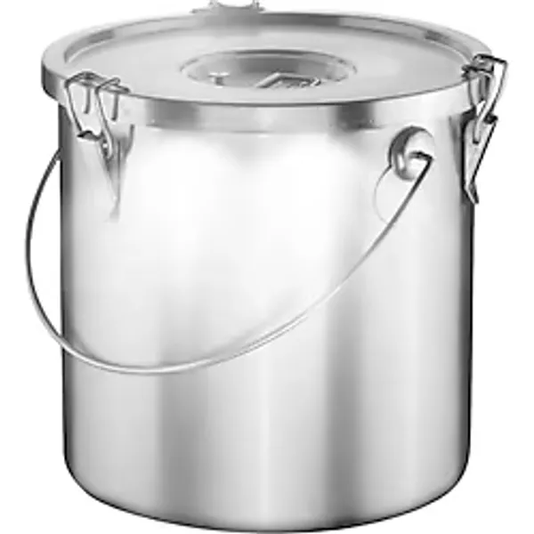 Bilge Inox Metal Saplı Kapaklı Yemek Taşıma Kabı, 40x40x85 cm