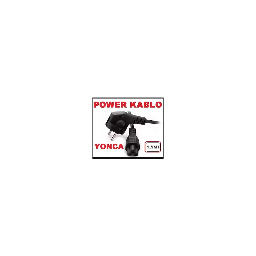 Bilgisayar Laptop Adaptör Güç Kablosu - Yonca Power Kablosu