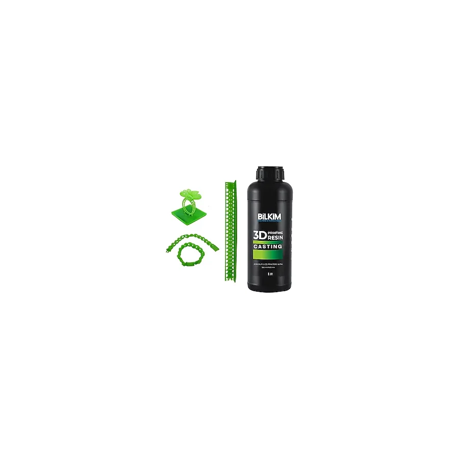 Bilkim 3D Yazıcı İçin Kuyumculuk Döküm Reçinesi - 1 LT - YEŞİL