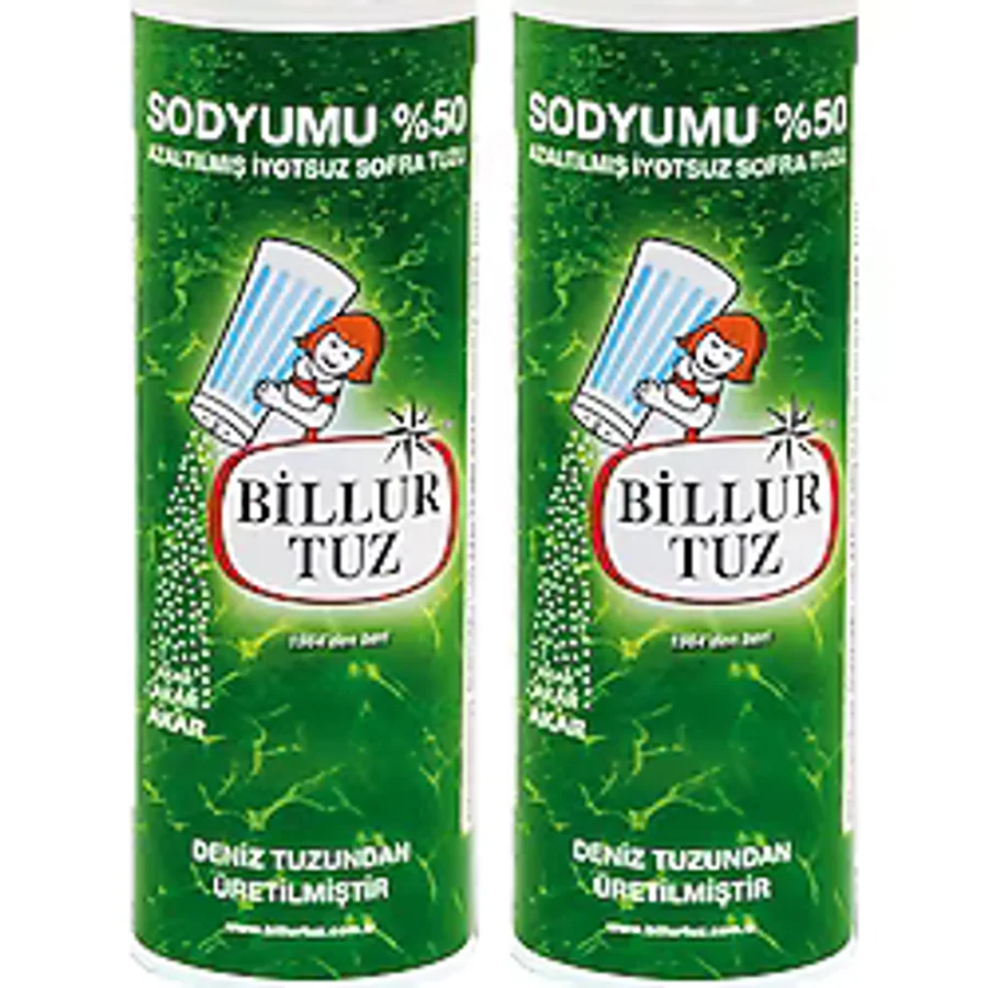 Billur Tuz Sodyumu %50 Azaltılmış 2 x 500 G
