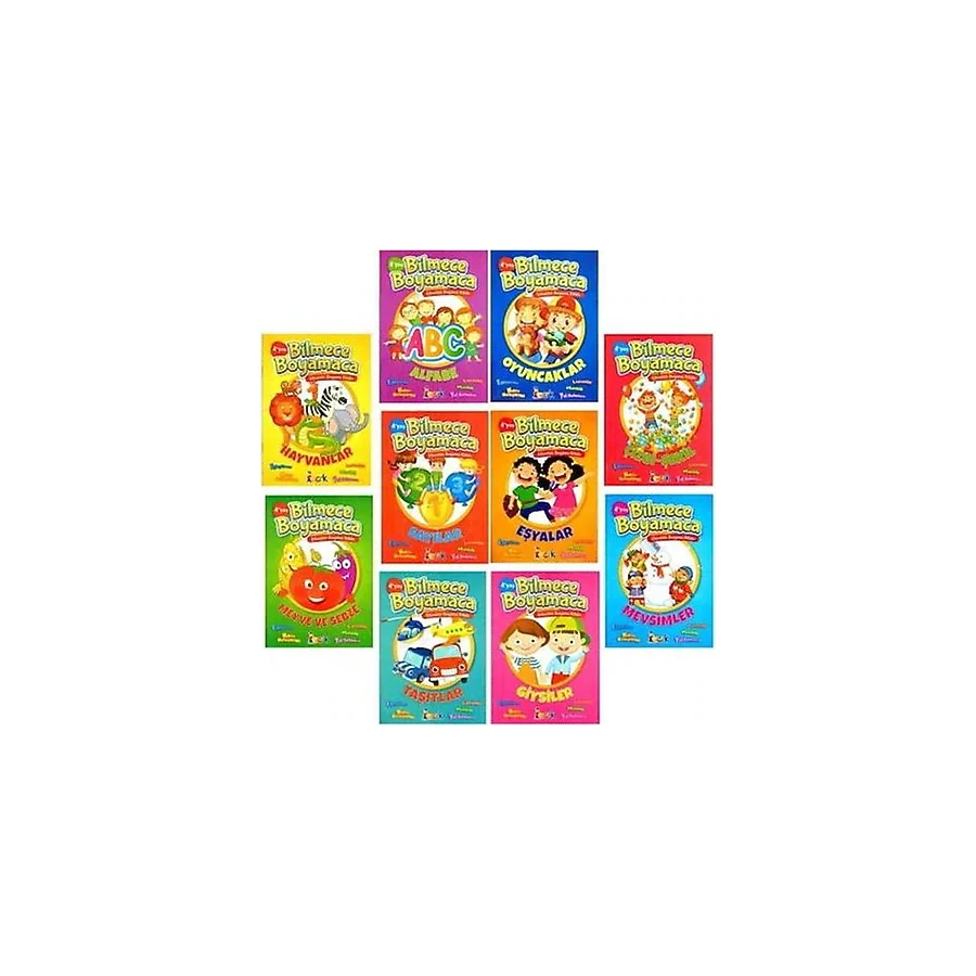 Bilmece Boyama (10 Kitap) - Kolektif