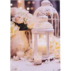 Bimotif Düğün ve davet kartı, arkasına not yazılabilir, mumluk ve süs mumları, 12x17 cm 25 adet
