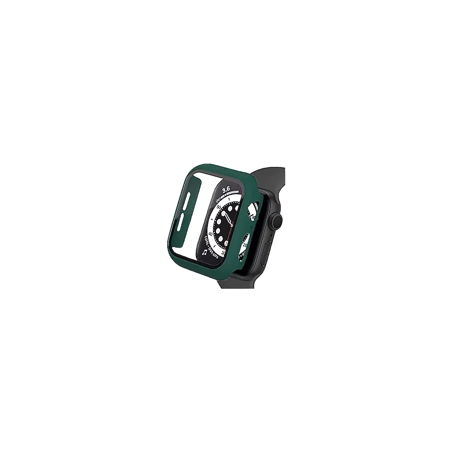 BİNANO APPLE WATCH 8 45MM SENSE KASA VE EKRAN KORUYUCU KOYU YEŞİL