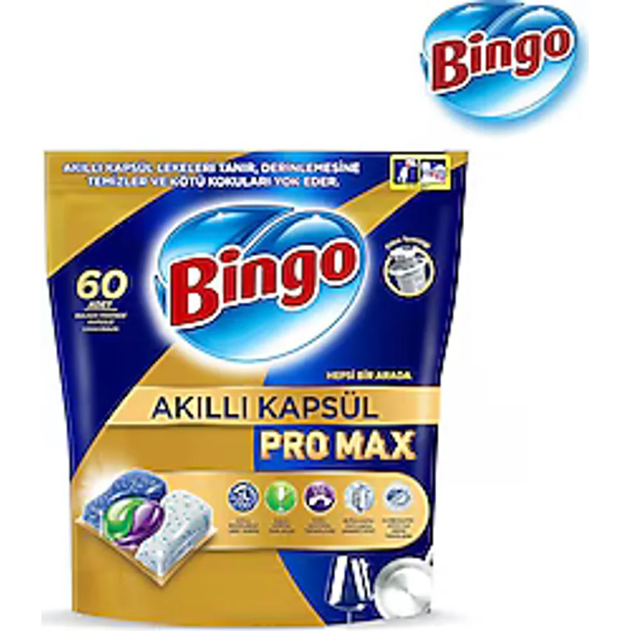 Bingo Akıllı Kapsül Pro Max Bulaşık Makinesi Tableti 60'lı