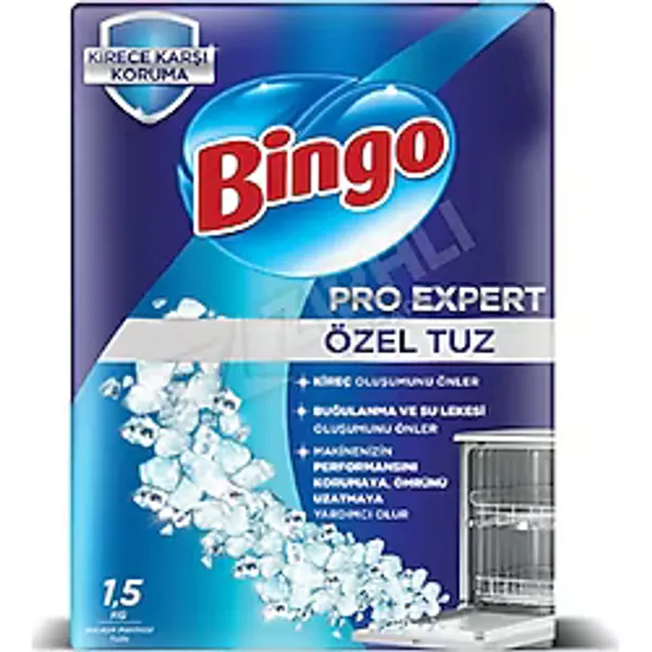 Bingo Bulaşık Makinesi Tuzu 1.5 Kg 4 ADET