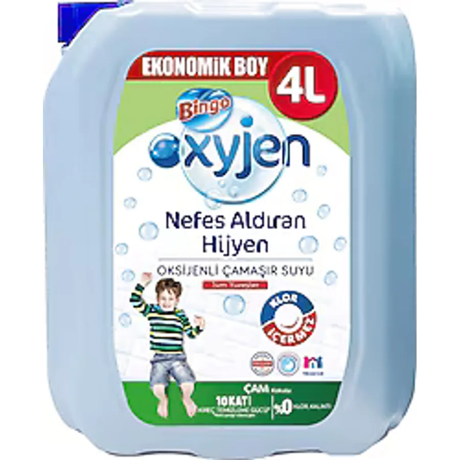 Bingo Oksijen Çam Kokulu Çamaşır Suyu 4 lt